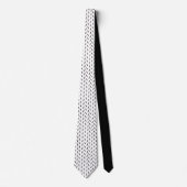 Black and White Custom Necktie Krawatte (Vorderseite)