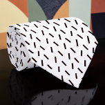 Black and White Custom Necktie Krawatte<br><div class="desc">A timeless and versatile accessory, this custom necktie features a classic black and white pattern. Perfect for adding a touch of sophistication to any outfit, whether it's for a formal event, a business meeting, or simply to elevate your everyday look. The crisp stripes create a stylish and refined appearance, making...</div>