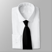 Black and White Custom Royal Neck Tie Krawatte (Gebunden)