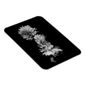 Black-and-White Dahlia Trio Magnet (Rechte Seite)