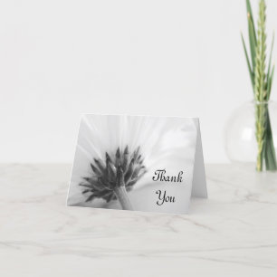 Black and White Daisy Vielen Dank Dankeskarte