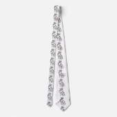 Black and White Dalmatian Krawatte (Rückseite)