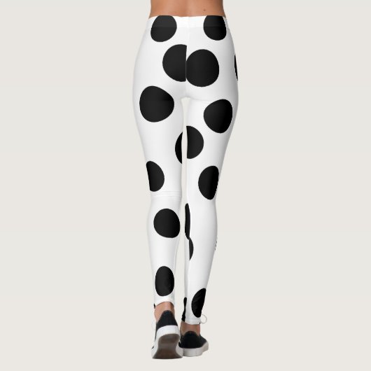 black_and_white_dalmatian_spot_pattern leggings (Rückseite)