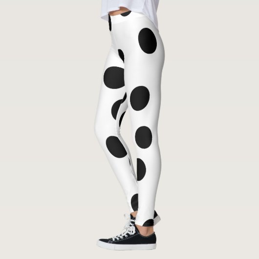 black_and_white_dalmatian_spot_pattern leggings (Links)