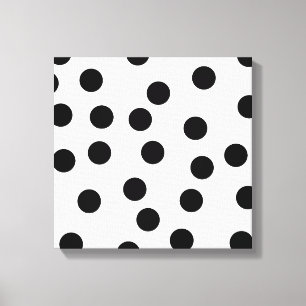black_and_white_dalmatian_spot_pattern leinwanddruck