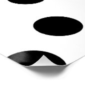 black_and_white_dalmatian_spot_pattern poster (Ecke)