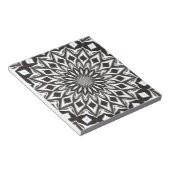 Black and White Decorative Mandala Notizblock (angewinkelt)