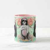 Black and White Derpy Shih Tzu Tasse (Zentrum)