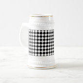 Black and White Diamond Pattern by Shirley Taylor Bierglas (Vorderseite Links)