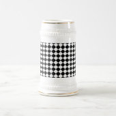 Black and White Diamond Pattern by Shirley Taylor Bierglas (Mittel)