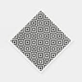 Black and white diamond pattern serviette (Ecke)