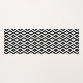 Black and white diamond pattern yogamatte (Rückseite (Horizontal))