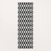 Black and white diamond pattern yogamatte (Rückseite)