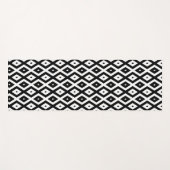 Black and white diamond pattern yogamatte (Vorderseite (Horizontal))