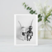 Black and White Doll Indians Postkarte (Stehend Vorderseite)