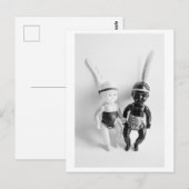 Black and White Doll Indians Postkarte (Vorne/Hinten)