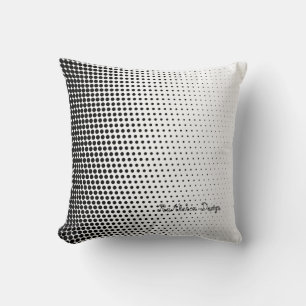 Black and white dot design fashionable pillow kissen