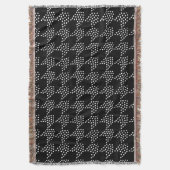 Black and white dotted tooth hound pattern decke (Vorderseite Vertikal)