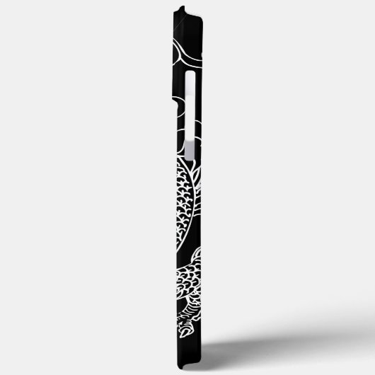 Black and White Dragon Case-Mate iPhone Hülle (Rückseite / Links)