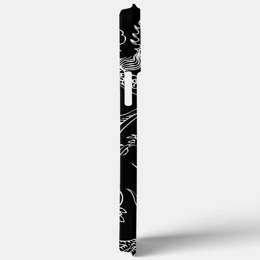 Black and White Dragon Case-Mate iPhone Hülle (Rückseite / Rechts)
