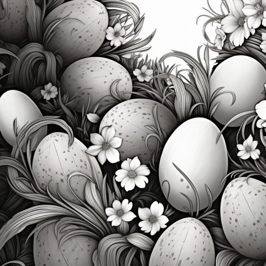 Black and White Easter Eggs  Krawatte