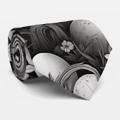 Black and White Easter Eggs  Krawatte