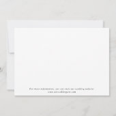 Black and White Elegant Save the Date Card (Rückseite)