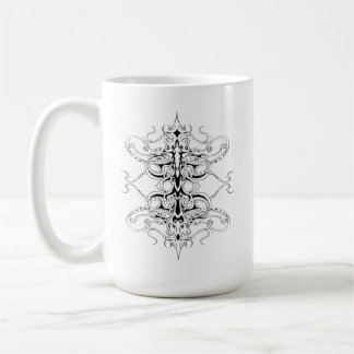 Black and White Empire Tribal Design Kaffeetasse