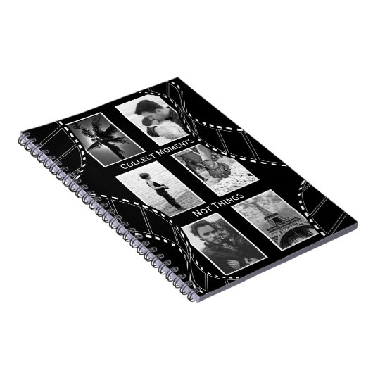 Black and White Film Reel Custom Photo Notizblock (Rechte Seite)