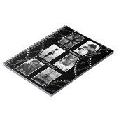 Black and White Film Reel Custom Photo Notizblock (Linke Seite)