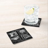 Black and White Film Reel Custom Photo Rechteckiger Pappuntersetzer (Vor Ort)