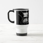 Black and White Film Reel Custom Photo Reisebecher (Links)