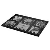 Black and White Film Reel Custom Photo Schneidebrett (Ecke)