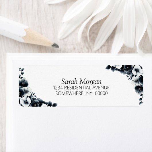 Black and White Floral (Insitu)