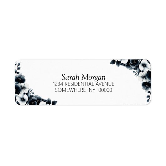 Black and White Floral (Vorne)