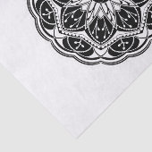 Black and white floral mandala seidenpapier (Ausschnitt)