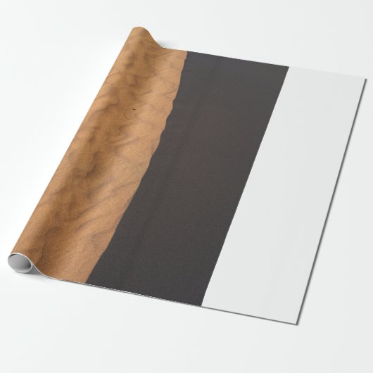 Black and white floral textile geschenkpapier (Ungerollt)