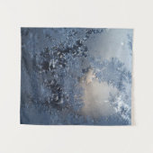 Black and white floral textile wandteppich (Vorderseite (Horizontal))