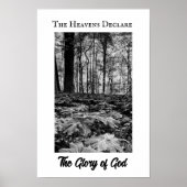 Black and White Forest Glory of God Poster (Vorne)