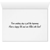 BLACK AND WHITE FOTO OF BRIDE/GROOM FOR WEDDING (Innenansicht Horizontal (Unten))