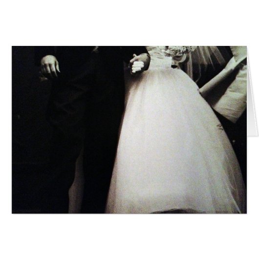 BLACK AND WHITE FOTO OF BRIDE/GROOM FOR WEDDING (Vorderseite (Horizontal))