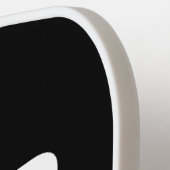 Black and White Fun Fear The  Pickleball Schläger (Linke Seite)