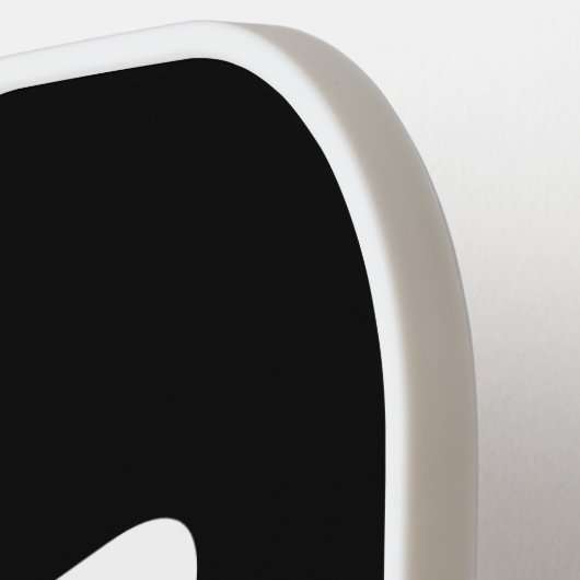 Black and White Fun Fear The  Pickleball Schläger (Linke Seite)