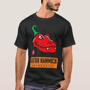 Black and White Gators Hammock Distressed Arts Hot T-Shirt