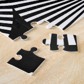 Black and White Geometric Domino Illusion Puzzle (Seite)