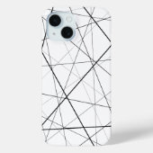 Black and white geometric pattern Case-Mate iPhone hülle (Rückseite)