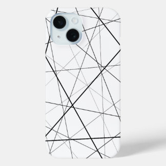 Black and white geometric pattern Case-Mate iPhone hülle