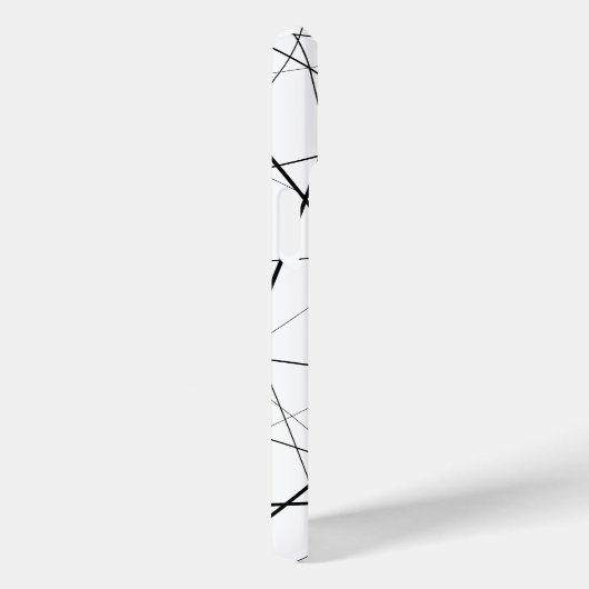 Black and white geometric pattern Case-Mate iPhone hülle (Rückseite / Rechts)