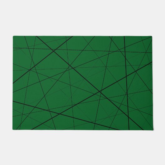 Black and white geometric pattern fußmatte (Vorderseite)