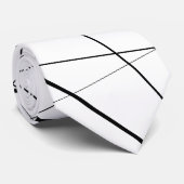 Black and white geometric pattern krawatte (Gerollt)